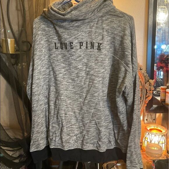 Vs pink Large heathered grey cowl neck pullover & joggers/pants sweatsuit - Picture 7 of 12